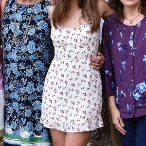 Abercrombie & Fitch White Floral Mini Dress